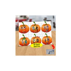 Asilmeydan 433885066 99 Parça Korkutucu Balkabakları Puzzle Yapboz Tablo