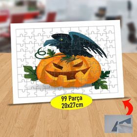 Asilmeydan 433887641 99 Parça Kargalı Gülen Balkabağı Puzzle Yapboz Tablo