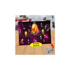 Asilmeydan 433889695 99 Parça Güneş Sistemi Gök Bilim Puzzle Yapboz Tablo