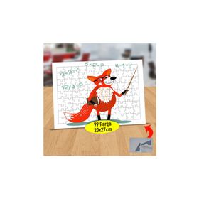 Asilmeydan 433893410 99 Parça Öğretici Kızıl Tilki Puzzle Yapboz Tablo