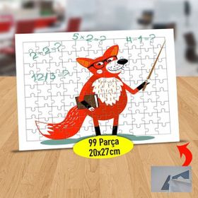 Asilmeydan 433893410 99 Parça Öğretici Kızıl Tilki Puzzle Yapboz Tablo