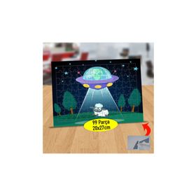 Asilmeydan 434068902 99 Parça Koyun Kaçıran Uzaylı Puzzle Yapboz Tablo