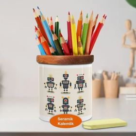 Asilmeydan 446674445 Süper Organize Robotlar Seramik Kalemlik