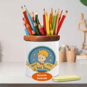 Asilmeydan 448652737 Küçük Prens Portre Ahşap Seramik Kalemlik