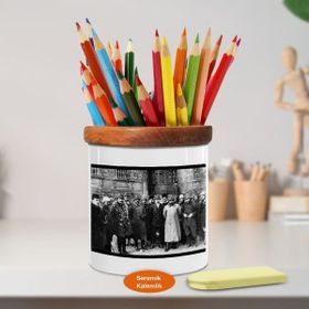 Asilmeydan 449833616 Meclis Önünde Mustafa Kemal Ahşap Seramik Kalemlik