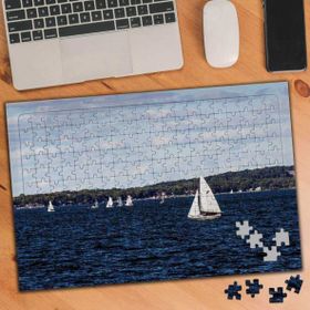 Asilmeydan 455394404 240 Parça Denizde Yelkenli Gemiler Puzzle Yapboz Tablo