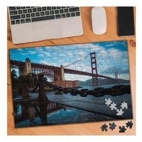 Asilmeydan 455398005 240 Parça Golden Gate Köprüsü Manzara Puzzle Yapboz Tablo