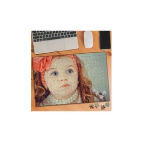 Asilmeydan 455405242 240 Parça Mavi Gözlü Süslü Bebek Puzzle Yapboz Tablo