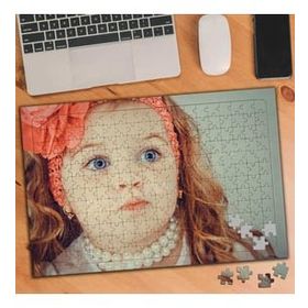 Asilmeydan 455405242 240 Parça Mavi Gözlü Süslü Bebek Puzzle Yapboz Tablo