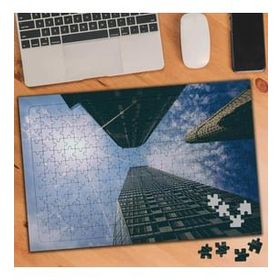 Asilmeydan 455425928 240 Parça Gökyüzü Manzaralı Binalar Puzzle Yapboz Tablo