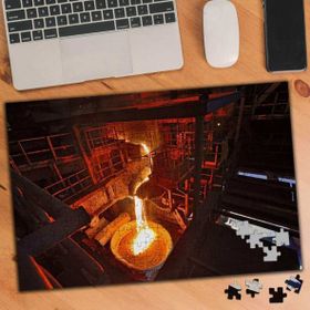 Asilmeydan 455434598 240 Parça Kazana Dökülen Lavlar Puzzle Yapboz Tablo
