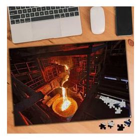 Asilmeydan 455434598 240 Parça Kazana Dökülen Lavlar Puzzle Yapboz Tablo