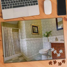Asilmeydan 455452763 240 Parça Banyo Dekor Tasarım Puzzle Yapboz Tablo