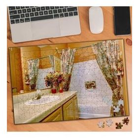 Asilmeydan 455452915 240 Parça Banyo Küvet Tasarım Puzzle Yapboz Tablo