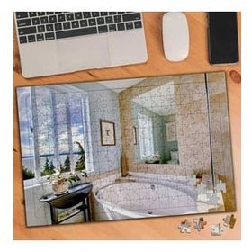 Asilmeydan 455453386 240 Parça Manzaralı Banyo Tasarım Puzzle Yapboz Tablo