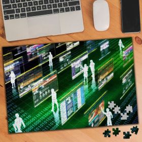 Asilmeydan 455457948 240 Parça Teknoloji Dünyası Puzzle Yapboz Tablo
