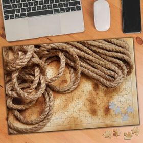 Asilmeydan 455606195 240 Parça Kahverengi Gemici Halatı Puzzle Yapboz Tablo