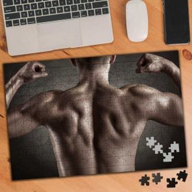 Asilmeydan 455658239 240 Parça Kaslı Sporcu Fitness Puzzle Yapboz Tablo