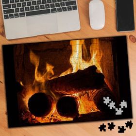 Asilmeydan 455664144 240 Parça Sömine Ateşi Odunlar Puzzle Yapboz Tablo