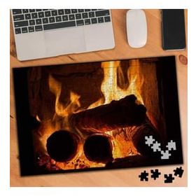Asilmeydan 455664144 240 Parça Sömine Ateşi Odunlar Puzzle Yapboz Tablo