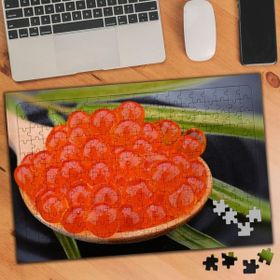 Asilmeydan 455664991 240 Parça Tabakta Turuncu Havyar Puzzle Yapboz Tablo