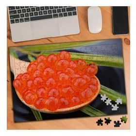 Asilmeydan 455664991 240 Parça Tabakta Turuncu Havyar Puzzle Yapboz Tablo