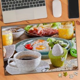 Asilmeydan 455666357 240 Parça Kahvaltı Sunum Masası Puzzle Yapboz Tablo