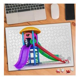 Asilmeydan 455668572 240 Parça Renkli Kaydırak Puzzle Yapboz Tablo
