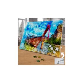 Asilmeydan 455720256 240 Parça Kıyıda Duran Sandal Puzzle Yapboz Tablo