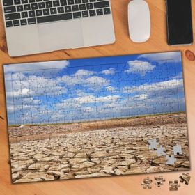 Asilmeydan 455724117 240 Parça Gökyüzü Altında Kurak Çöl Puzzle Yapboz Tablo