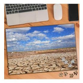 Asilmeydan 455724117 240 Parça Gökyüzü Altında Kurak Çöl Puzzle Yapboz Tablo
