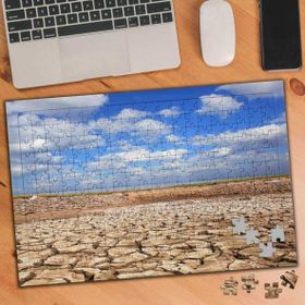 Asilmeydan 455724117 240 Parça Gökyüzü Altında Kurak Çöl Puzzle Yapboz Tablo