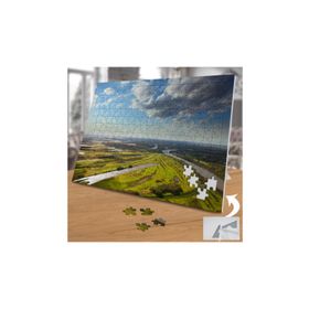 Asilmeydan 455724802 240 Parça Güneşli Yeşil Arazi Puzzle Yapboz Tablo
