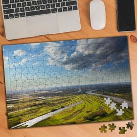 Asilmeydan 455724802 240 Parça Güneşli Yeşil Arazi Puzzle Yapboz Tablo