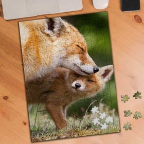 Asilmeydan 455734769 240 Parça Sevgi Dolu Tilkiler Puzzle Yapboz Tablo