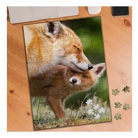 Asilmeydan 455734769 240 Parça Sevgi Dolu Tilkiler Puzzle Yapboz Tablo