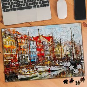 Asilmeydan 455857823 240 Parça Venedik Yelkenli Gemiler Puzzle Yapboz Tablo