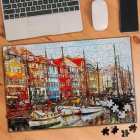 Asilmeydan 455857823 240 Parça Venedik Yelkenli Gemiler Puzzle Yapboz Tablo