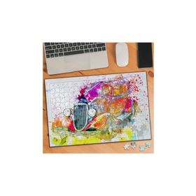 Asilmeydan 455870427 240 Parça Nostaljik Renkli Araba Puzzle Yapboz Tablo