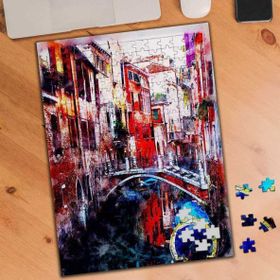Asilmeydan 455875459 240 Parça Venedik Nehir Manzarası Puzzle Yapboz Tablo