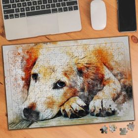 Asilmeydan 455876530 240 Parça Masum Bakışlı Köpek Puzzle Yapboz Tablo