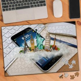 Asilmeydan 455914140 240 Parça Sanal Dünya Turları Puzzle Yapboz Tablo