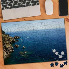 Asilmeydan 455917998 240 Parça Taşlı Deniz Kıyı Ovası Puzzle Yapboz Tablo