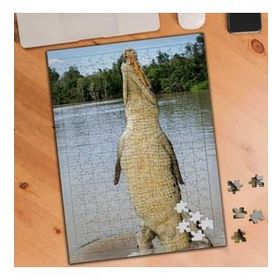 Asilmeydan 455937852 240 Parça Ayakta Duran Timsah Puzzle Yapboz Tablo