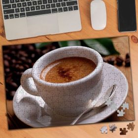 Asilmeydan 455965642 240 Parça Kahve Çekirdekli Fincan Puzzle Yapboz Tablo