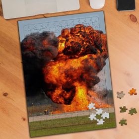 Asilmeydan 456187778 240 Parça Arazide Ateş Parlaması Puzzle Yapboz Tablo