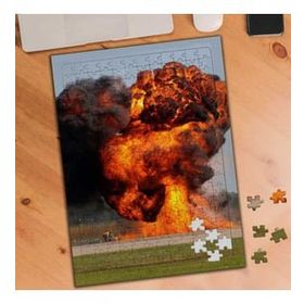 Asilmeydan 456187778 240 Parça Arazide Ateş Parlaması Puzzle Yapboz Tablo