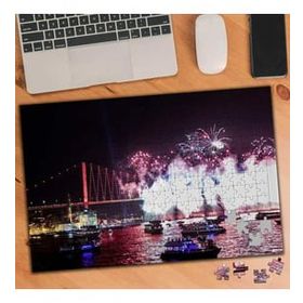 Asilmeydan 456188040 240 Parça Boğaz Köprüsünde Kutlama Puzzle Yapboz Tablo