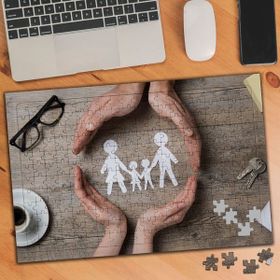 Asilmeydan 456217223 240 Parça Aile Koruması Puzzle Yapboz Tablo