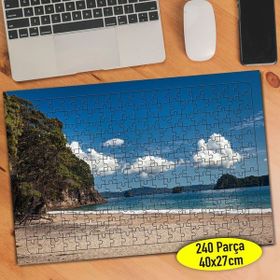 Asilmeydan 456242150 240 Parça Ada Sahili Manzarası Puzzle Yapboz Tablo